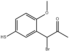 3-(1-Bromo-2-oxopropyl)-4-methoxythiophenol Structure