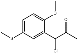 2-(1-Chloro-2-oxopropyl)-4-(methylthio)anisole Structure