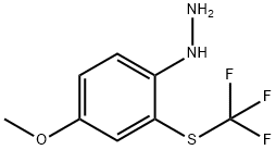 4-Hydrazinyl-3-(trifluoromethylthio)anisole Structure