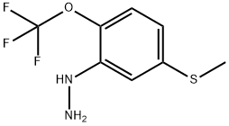 1-(5-(Methylthio)-2-(trifluoromethoxy)phenyl)hydrazine Structure