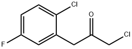 1-Chloro-3-(2-chloro-5-fluorophenyl)propan-2-one Structure