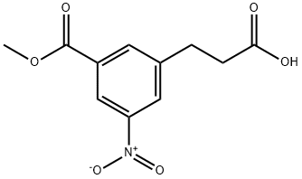 Methyl 3-(2-carboxyethyl)-5-nitrobenzoate Structure