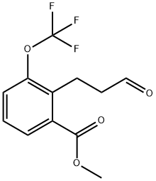 Methyl 2-(3-oxopropyl)-3-(trifluoromethoxy)benzoate Structure