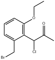 1-(2-(Bromomethyl)-6-ethoxyphenyl)-1-chloropropan-2-one Structure