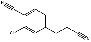 3-Chloro-4-cyanophenylpropanenitrile Structure