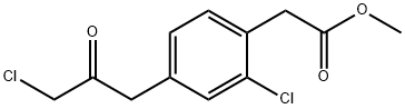 Methyl 2-chloro-4-(3-chloro-2-oxopropyl)phenylacetate Structure