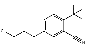 5-(3-Chloropropyl)-2-(trifluoromethyl)benzonitrile Structure