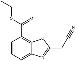 Ethyl 2-(cyanomethyl)benzo[d]oxazole-7-carboxylate Structure