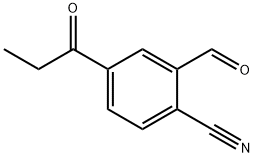 2-Formyl-4-propionylbenzonitrile Structure