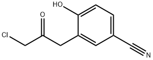 3-(3-Chloro-2-oxopropyl)-4-hydroxybenzonitrile Structure