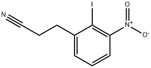 2-Iodo-3-nitrophenylpropanenitrile Structure