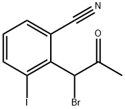 2-(1-Bromo-2-oxopropyl)-3-iodobenzonitrile Structure