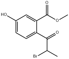 Methyl 2-(2-bromopropanoyl)-5-hydroxybenzoate Structure