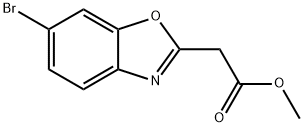 2-Benzoxazoleacetic acid, 6-bromo-, methyl ester Structure