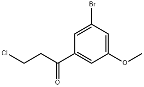 1-(3-Bromo-5-methoxyphenyl)-3-chloropropan-1-one Structure