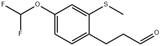 3-(4-(Difluoromethoxy)-2-(methylthio)phenyl)propanal Structure