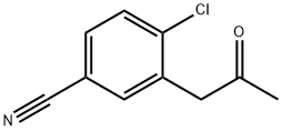 4-Chloro-3-(2-oxopropyl)benzonitrile Structure