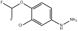 1-(3-Chloro-4-(difluoromethoxy)phenyl)hydrazine 구조식 이미지