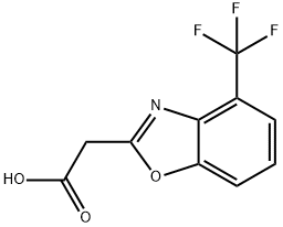 4-(Trifluoromethyl)benzo[d]oxazole-2-acetic acid Structure