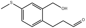 5-(Methylthio)-2-(3-oxopropyl)benzylalcohol Structure