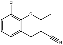 3-Chloro-2-ethoxyphenylpropanenitrile Structure