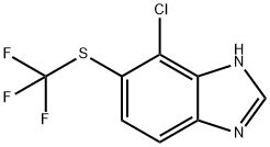 4-Chloro-5-trifluoromethylthio-1H-benzimidazole Structure