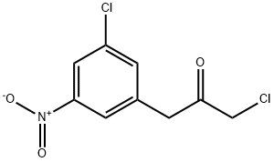 1-Chloro-3-(3-chloro-5-nitrophenyl)propan-2-one Structure