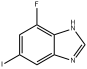 1H-Benzimidazole, 7-fluoro-5-iodo- 구조식 이미지