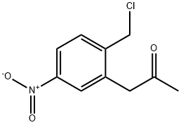 1-(2-(Chloromethyl)-5-nitrophenyl)propan-2-one Structure