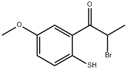 2-(2-Bromopropanoyl)-4-methoxythiophenol Structure