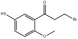 3-(3-Bromopropanoyl)-4-methoxythiophenol Structure