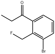 1-(3-Bromo-2-(fluoromethyl)phenyl)propan-1-one Structure