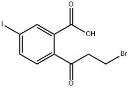 2-(3-Bromopropanoyl)-5-iodobenzoic acid Structure