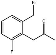 1-(2-(Bromomethyl)-6-fluorophenyl)propan-2-one Structure