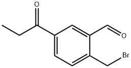 2-(Bromomethyl)-5-propionylbenzaldehyde Structure