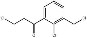 3-Chloro-1-(2-chloro-3-(chloromethyl)phenyl)propan-1-one Structure