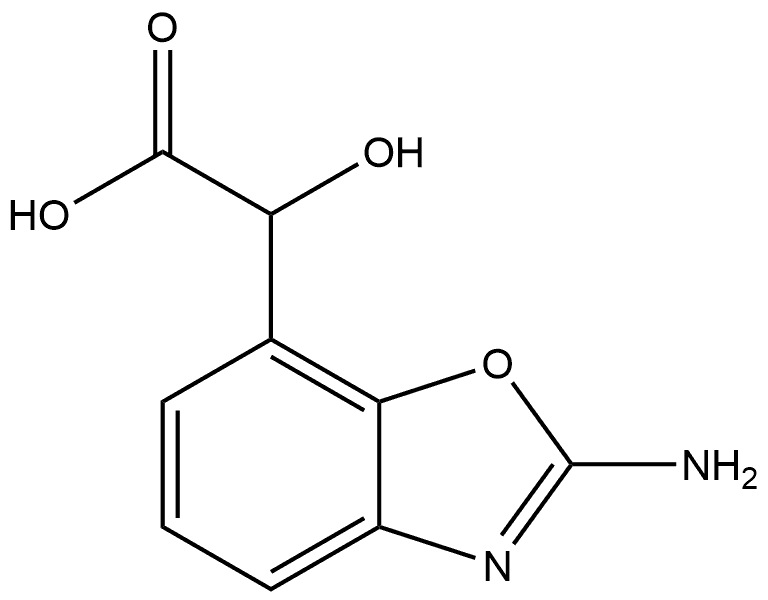 2-Amino-7-(carboxy(hydroxy)methyl)benzo[d]oxazole Structure