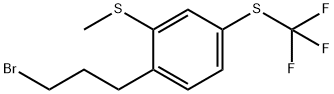 2-(3-Bromopropyl)-5-(trifluoromethylthio)thianisole Structure