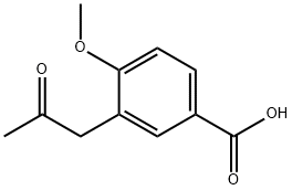 4-Methoxy-3-(2-oxopropyl)benzoic acid Structure