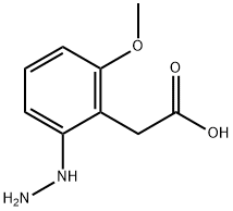 2-Hydrazinyl-6-methoxyphenylacetic acid Structure