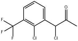 1-Chloro-1-(2-chloro-3-(trifluoromethyl)phenyl)propan-2-one Structure