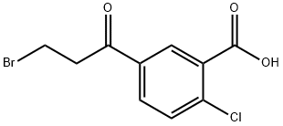 5-(3-Bromopropanoyl)-2-chlorobenzoic acid Structure