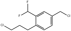 5-(Chloromethyl)-2-(3-chloropropyl)benzodifluoride Structure