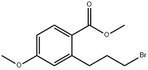 Methyl 2-(3-bromopropyl)-4-methoxybenzoate 구조식 이미지
