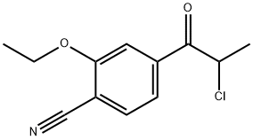 4-(2-Chloropropanoyl)-2-ethoxybenzonitrile Structure