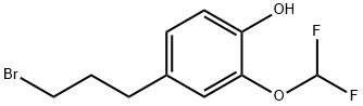 4-(3-Bromopropyl)-2-(difluoromethoxy)phenol Structure