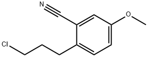 2-(3-Chloropropyl)-5-methoxybenzonitrile Structure