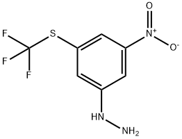 1-(3-Nitro-5-(trifluoromethylthio)phenyl)hydrazine Structure