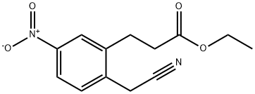 Ethyl 3-(2-(cyanomethyl)-5-nitrophenyl)propanoate Structure