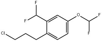 2-(3-Chloropropyl)-5-(difluoromethoxy)benzodifluoride Structure